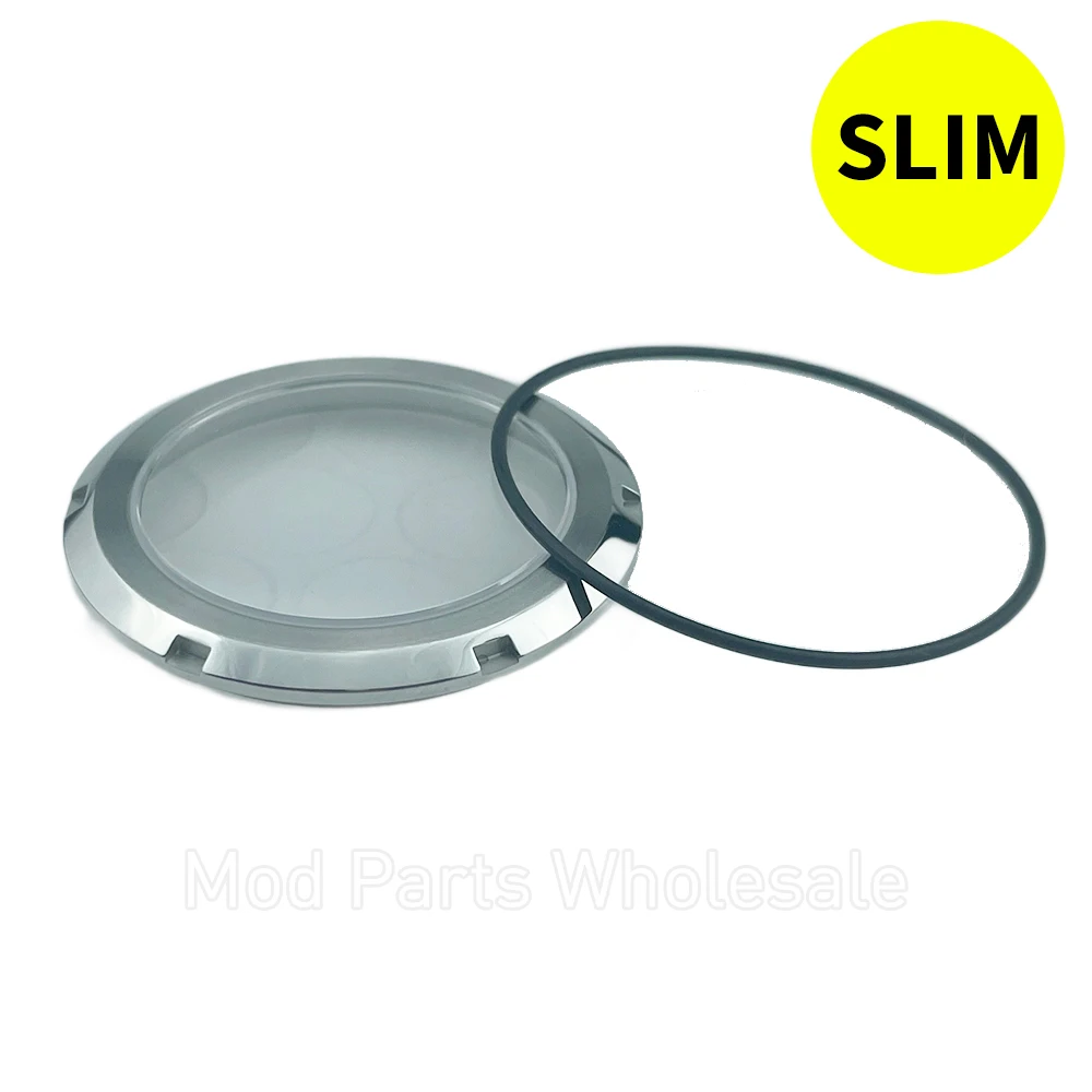 Высококачественная задняя крышка SKX007 с тонким сапфиром, нержавеющая сталь премиум-класса 316L, полированная и матовая отделка SKX MODS