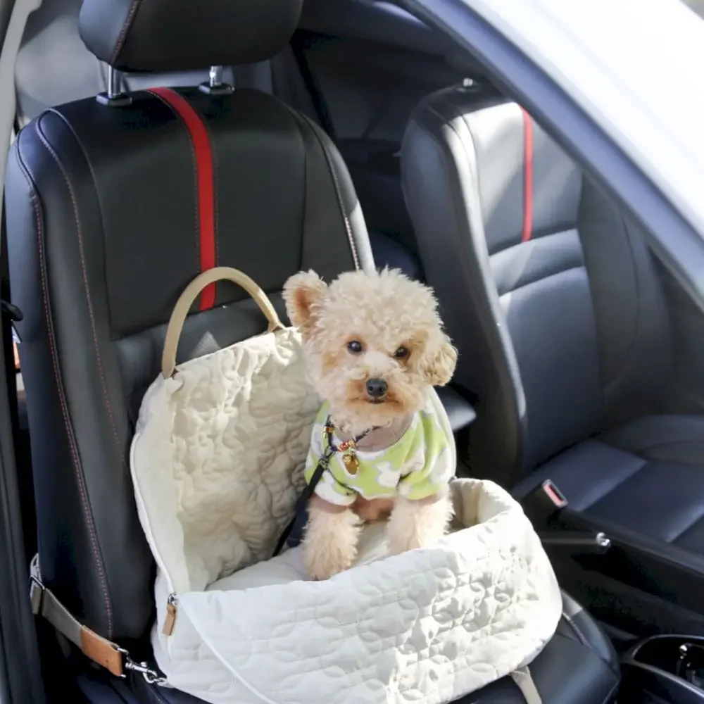 Fabricante de productos para mascotas Portador portátil de asiento de coche para mascotas de gran capacidad