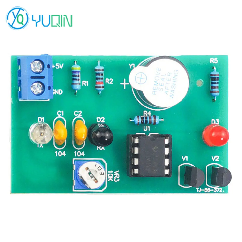 Infrared Induction Alarm Circuit Welding Kit Electronic Product Process Assembly Teaching and Practical Training DIY Loose Parts