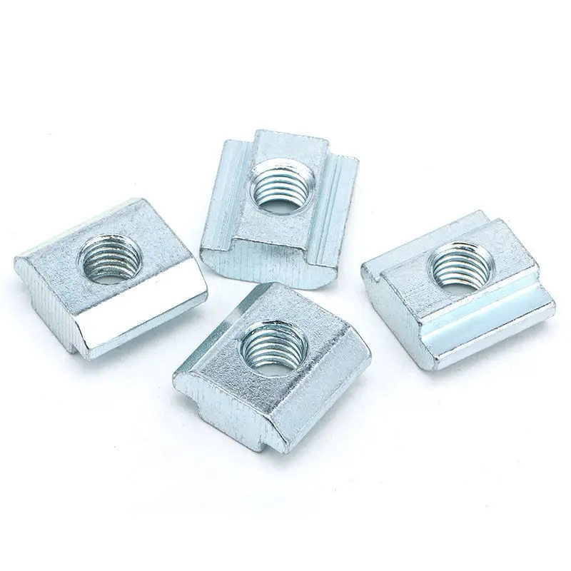 500pcs 20-M3/M4/M5 T sliding nut T-track hammer slide nut Square Block Nut for 2020 series Aluminum profile Fasten connector