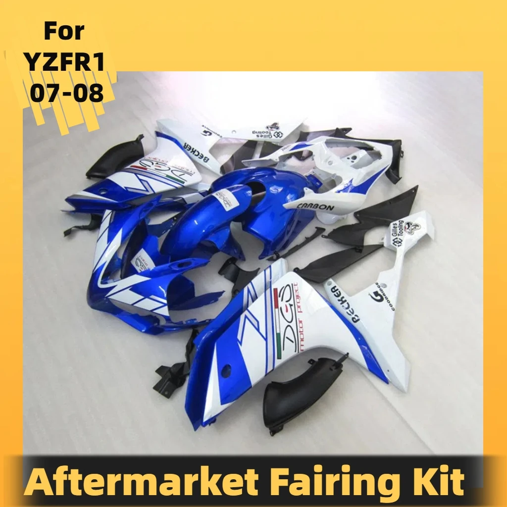 Fit for Yamaha YZF R 1 07 08 Aftermaeket Motorcycle Fairing Kit ABS Injection Bodywork Set Complete Parts Fairngs R1 2007 2008