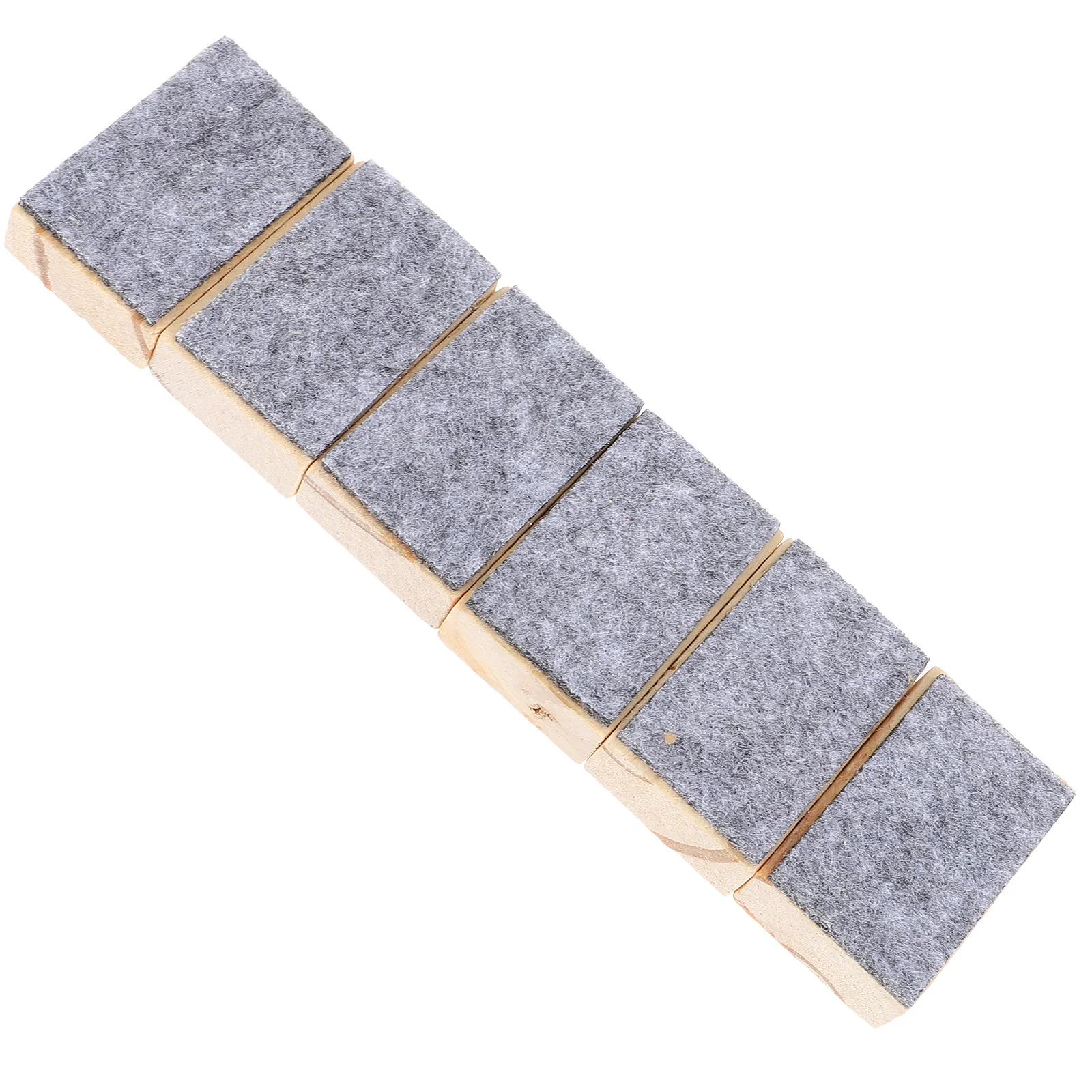 20Pcs Dry Eraser for Blackboard Wooden Frame Felt Pad Efficient Chalk Residue Removal Ideal for Home School Office