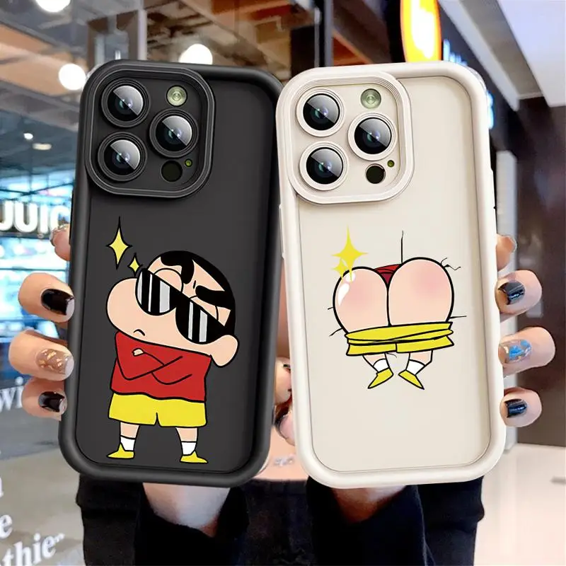 S-ShinChan C-Crayon Phone Case for Xiaomi Redmi Note 11 Pro 5G 12S 11S 12 13 11 Pro Plus 10S 10 Pro 13 5G Capa Soft Cover