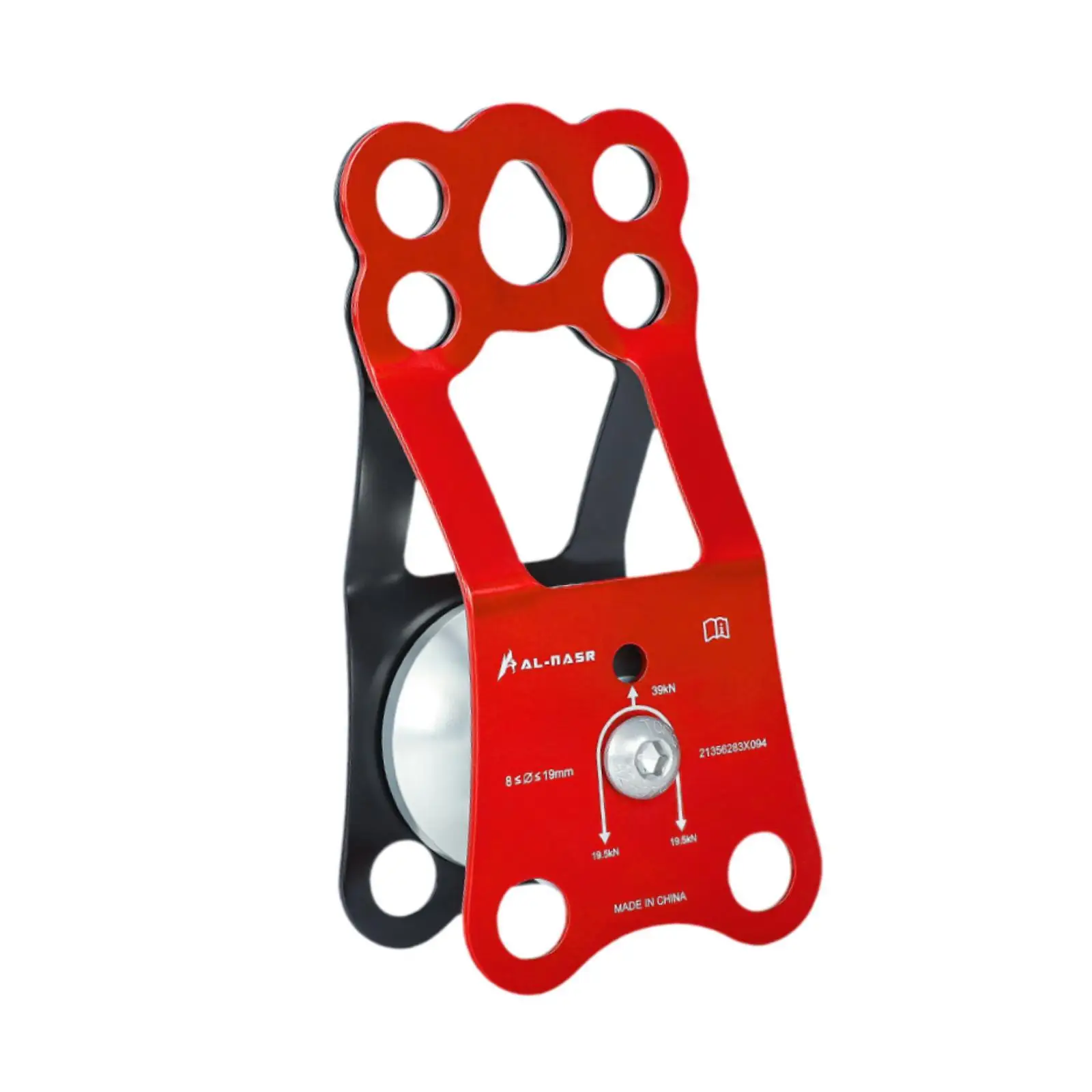 

Cable Single Pulley Block Wheel Supplies for Tree Rigging Outdoor Rappelling