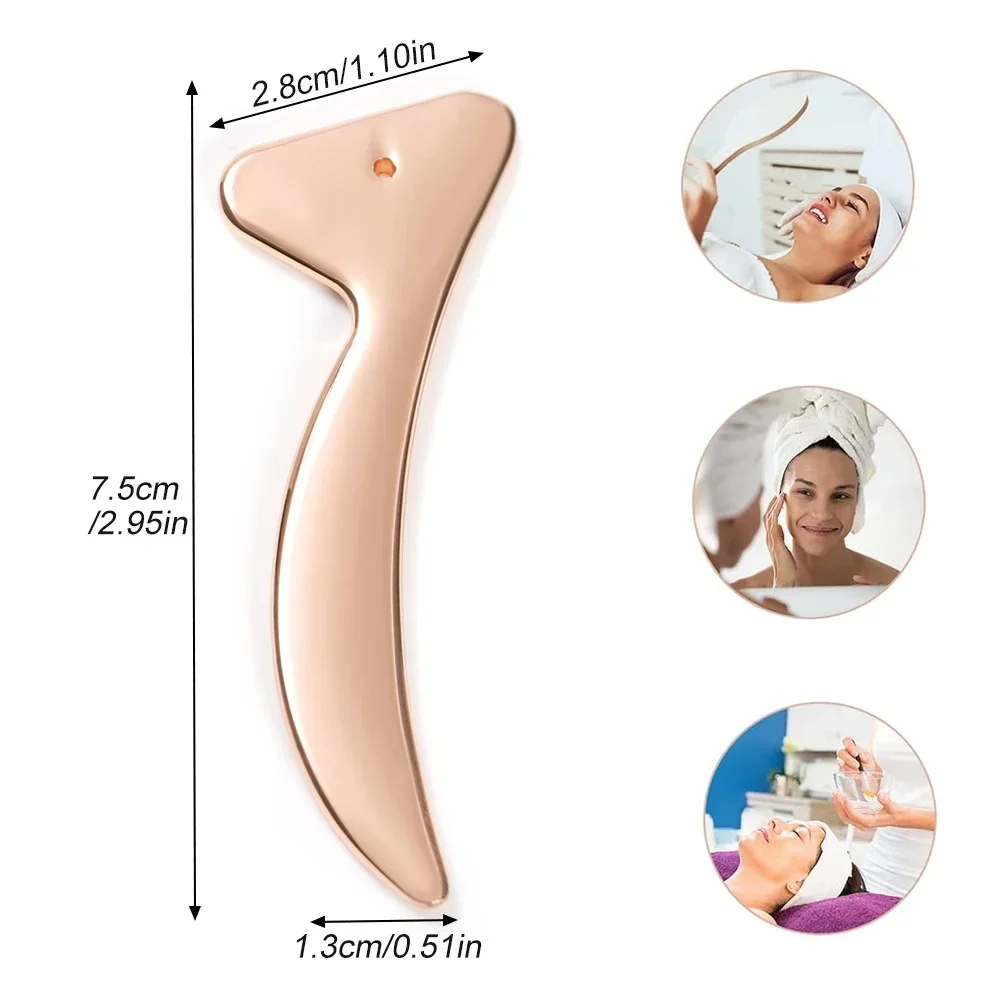 Grattoir musculaire en métal Gua Sha, outil de grattage musculaire, grattoir de massage Guasha, grattoir Fascia, outil de grattage de la peau, massage des tissus mous