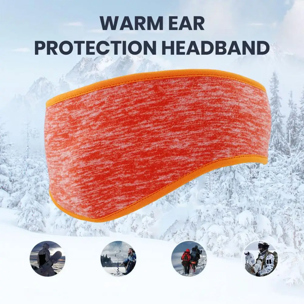 Winter Ear Protection Headband High Elastic Thick Warm Windproof Men Women Outdoor Skiing Sports Head Wrap Cycling Accessories