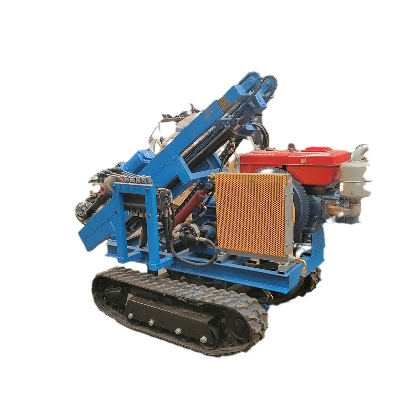 Small Photovoltaic Pile Driver Construction Engineering Crawler DTH Drilling Rig