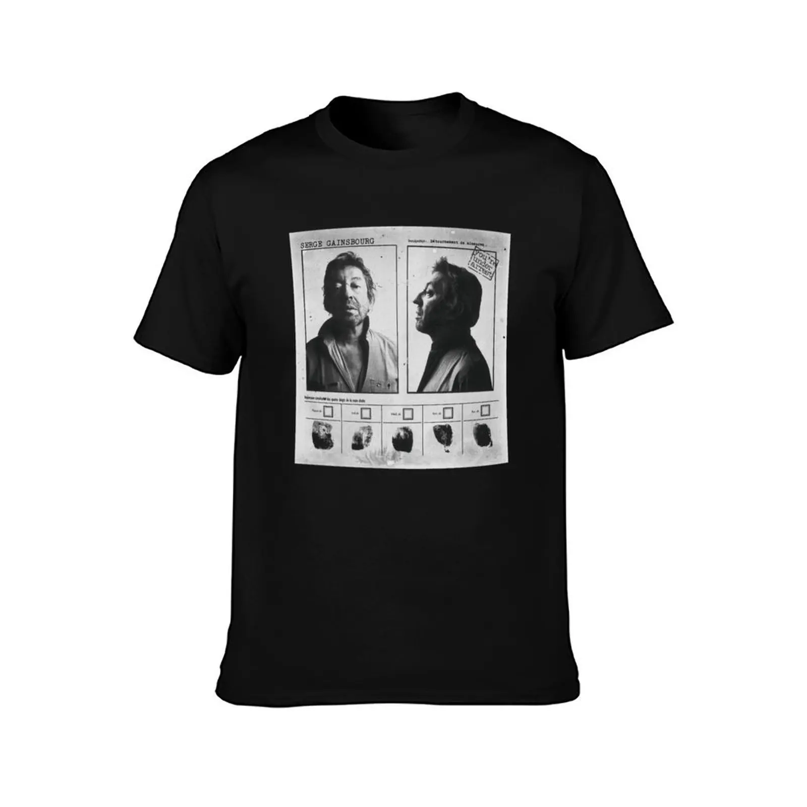 of of Album Serge Gainsbourg 1974 essentiel T-Shirt Daily Wear Plain Short Sleeve Shirt T-Shirt