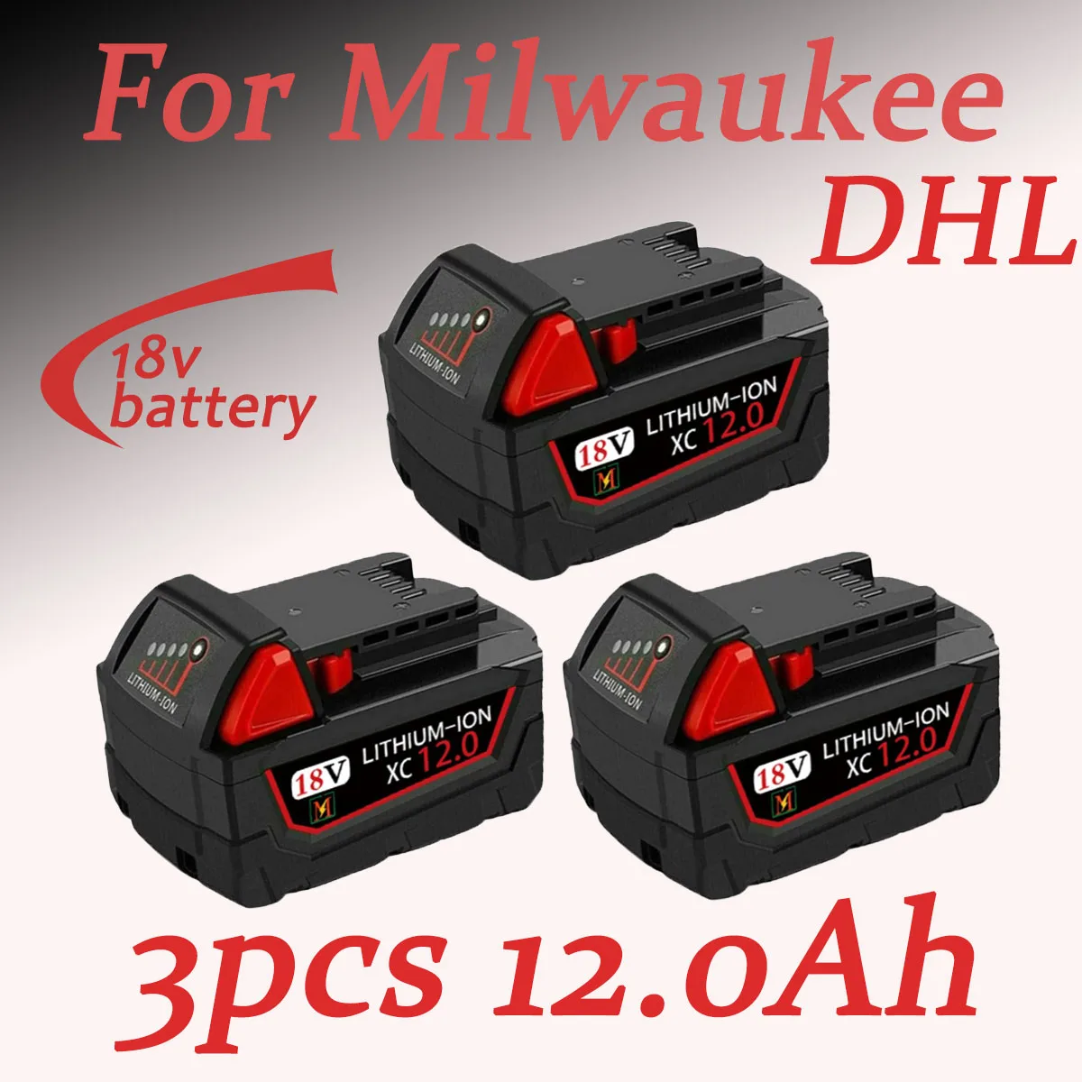 

For Milwaukee 18V Li-ion Replacement Battery For Milwaukee M18 Power tool battery B5 XC 48-11-1815 48-11-1850 2604-22 2604-20