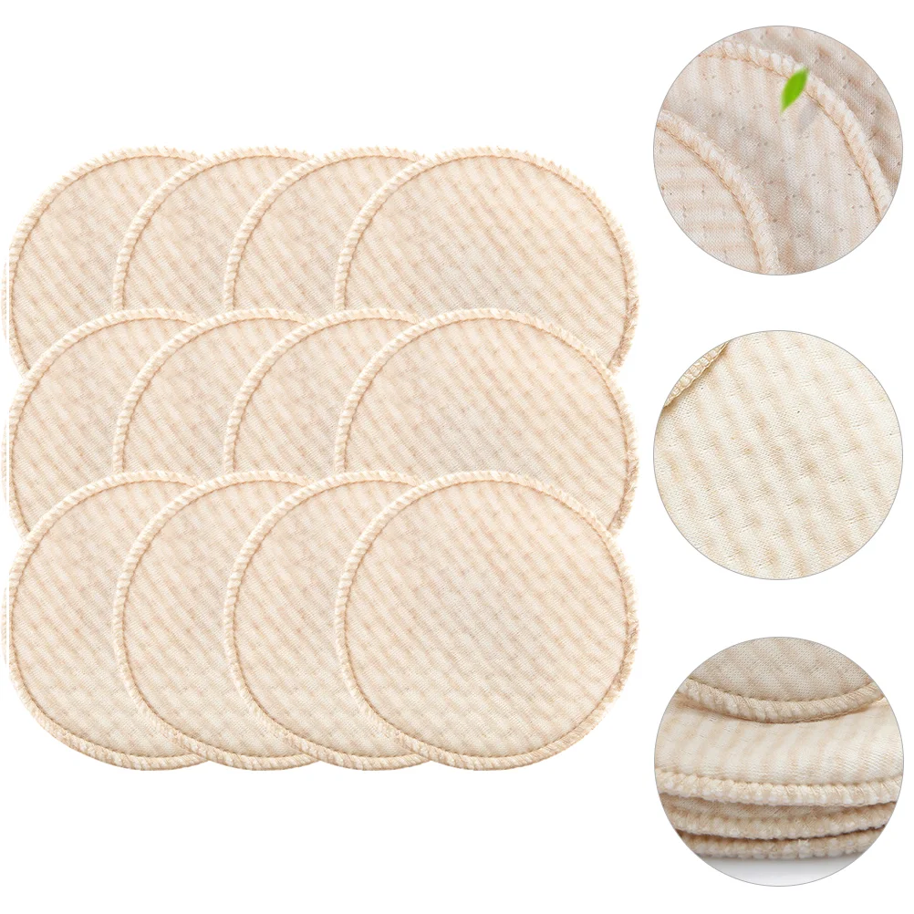 

12 Pcs Nursing Pad Washable Pads Reusable Cushion Cotton Feeding Breast Breastfeeding Care Anti Galactorrhea