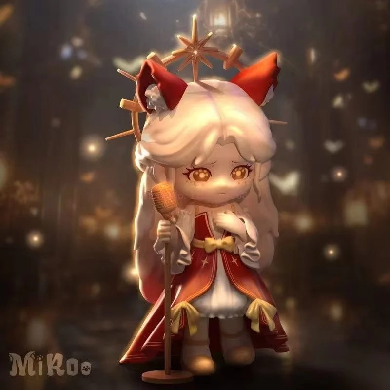 Genuíno em estoque miroo circo carnaval série caixa cega pequena raposa ornamento na moda decoração de mesa presente de alta qualidade