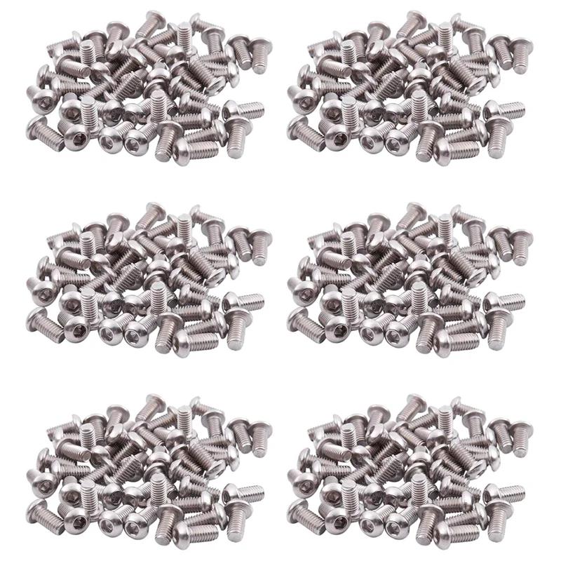 AB42-M12mm Stainless Steel Hex Socket Button Head Screws 300 Pcs