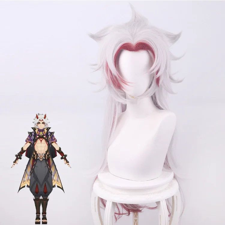 

Synthetic Cosplay Wig for Anime-Inspired Character - Tousled Spiky Style with Flipped Ends, Gradient Tips, Heat Resistant Fiber,