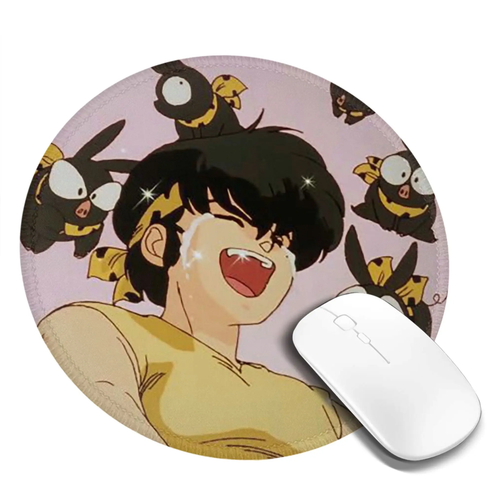 Ranma 1/2 Saotome Pig Girls P Chan Mouse Pad Computer Keyboard Mouse Mat Gamer PC Laptop Desk Mat Office Accessories Table Mats