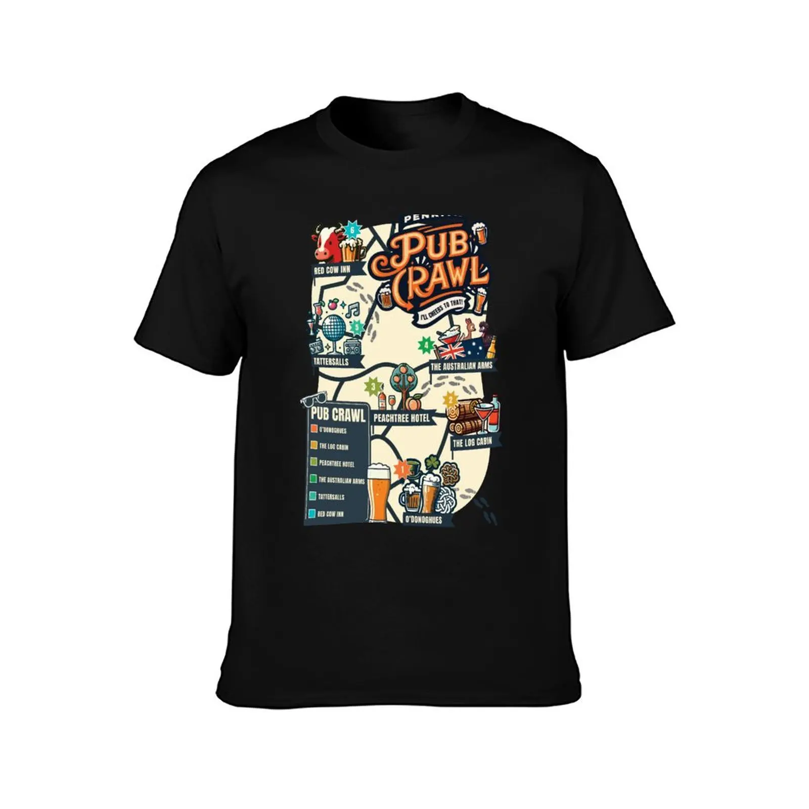 Penrith Pub Crawl T-Shirt anime t shirts vintage t shirts custom t shirt designer shirts mens graphic t-shirts hip hop