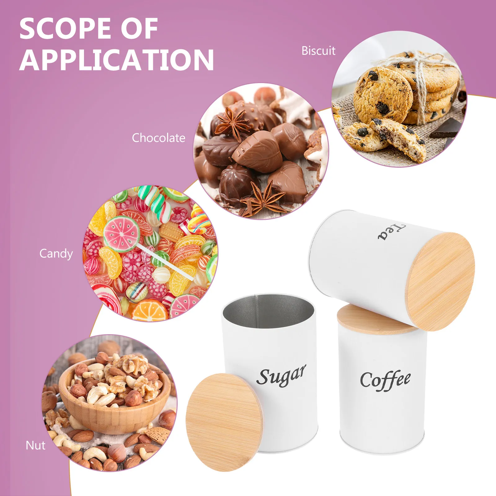 3Pcs Airtight Round Canisters  - Coffee Tea Beans 리뷰 및 가격
