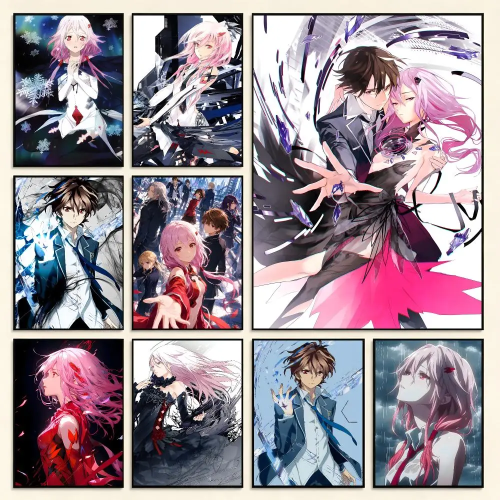Action Anime Guilty Crown Poster Digital Solvent Print Waterproof PP Fade-Resistant Wall Art Room Decor Gift