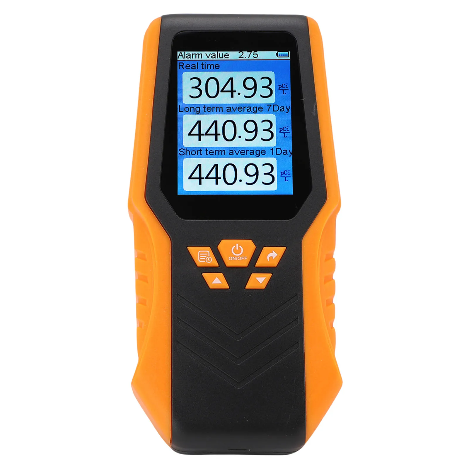 Handheld Radon Detector Accuracy Real Time Long Short Term Average LCD Display Radon Test Kit for Home School Radon Meter