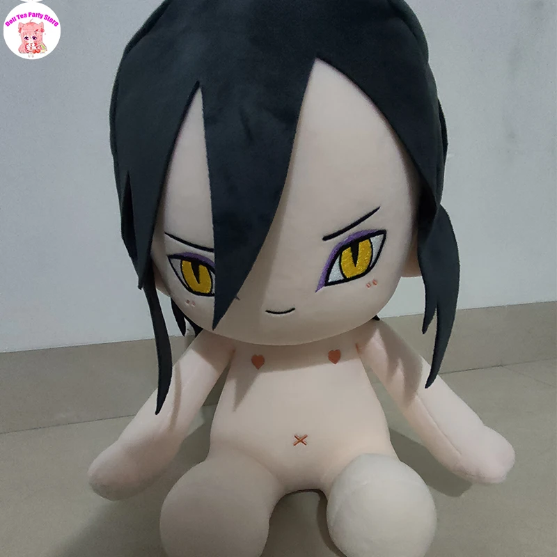 

40-сантиметровая красивая аниме-кукла из хлопка для косплея, плюшевая игрушка-подушка в виде персонажа мультфильма или игры, в позе сидя, для переодевания, подарок на день рождения