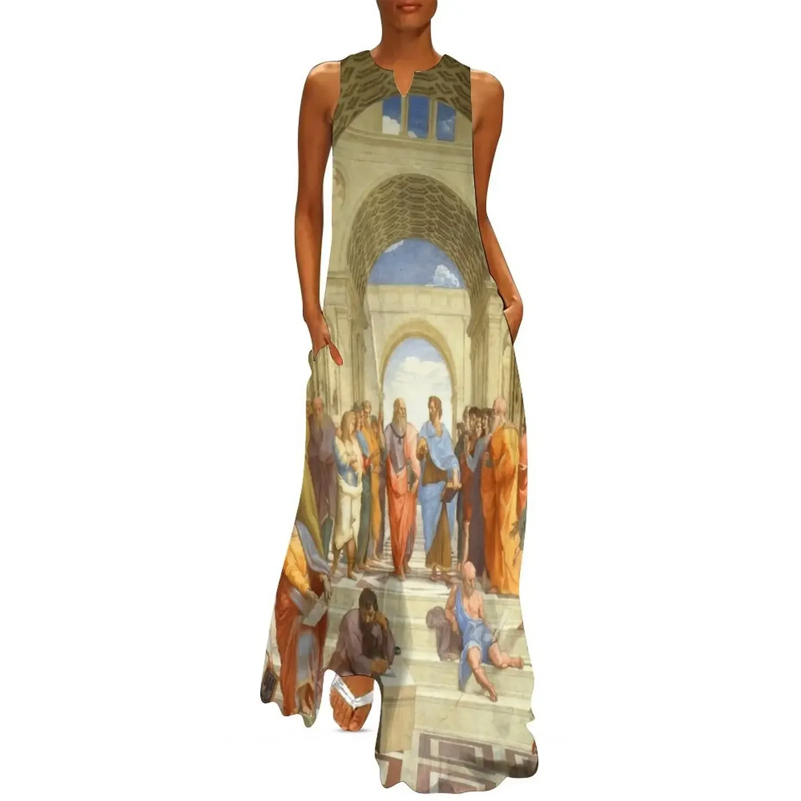 

Raffaello Sanzio da Urbino The School of Athens, 1509-1510 Long Dress dress party night Casual dresses Dress