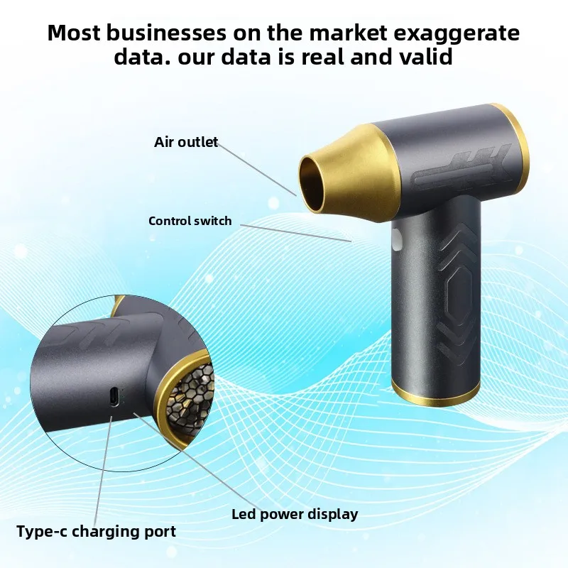 مجفف شعر محمول باليد عالي السرعة من عملاقة، إزالة الغبار بمنفذ USB