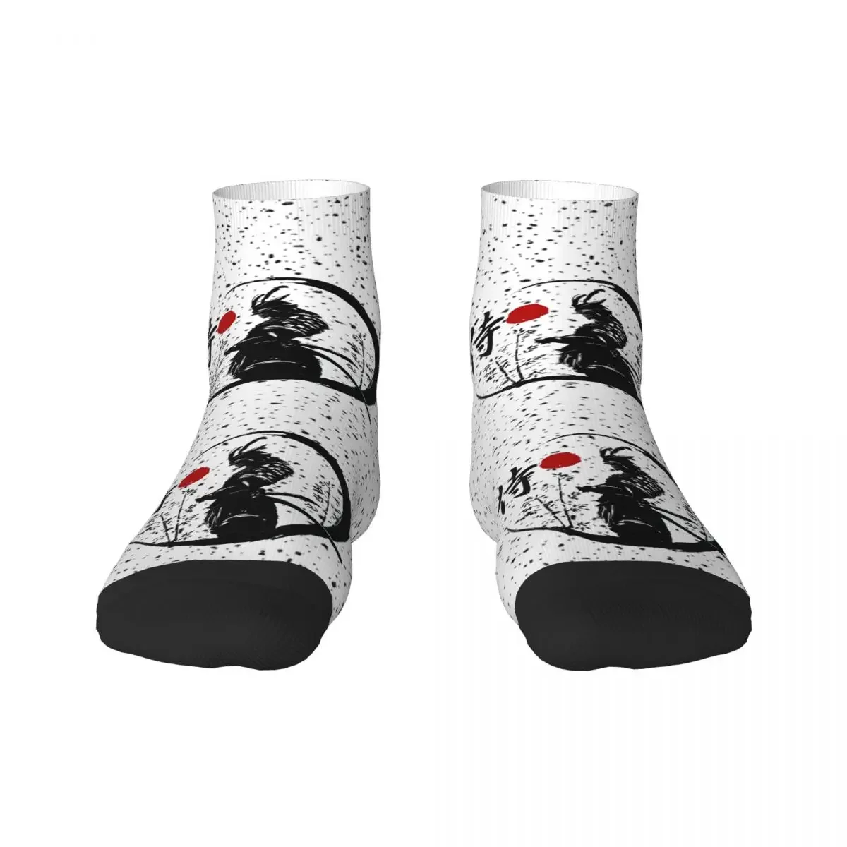 Funny Japanese Samurai Socks Men Women Warm 3D Printed Katana Bushido Football Sports 