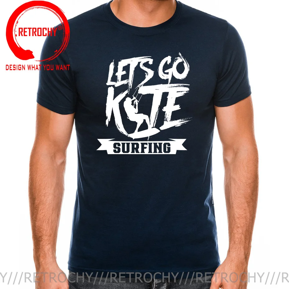 Let\'s Go Kitesurfing Kitesurfer Kitesurf T Shirt Funny Graphic Fly Kitesurfing Windsurfing Harajuku T-shirt Sea Surf Tops TShirt