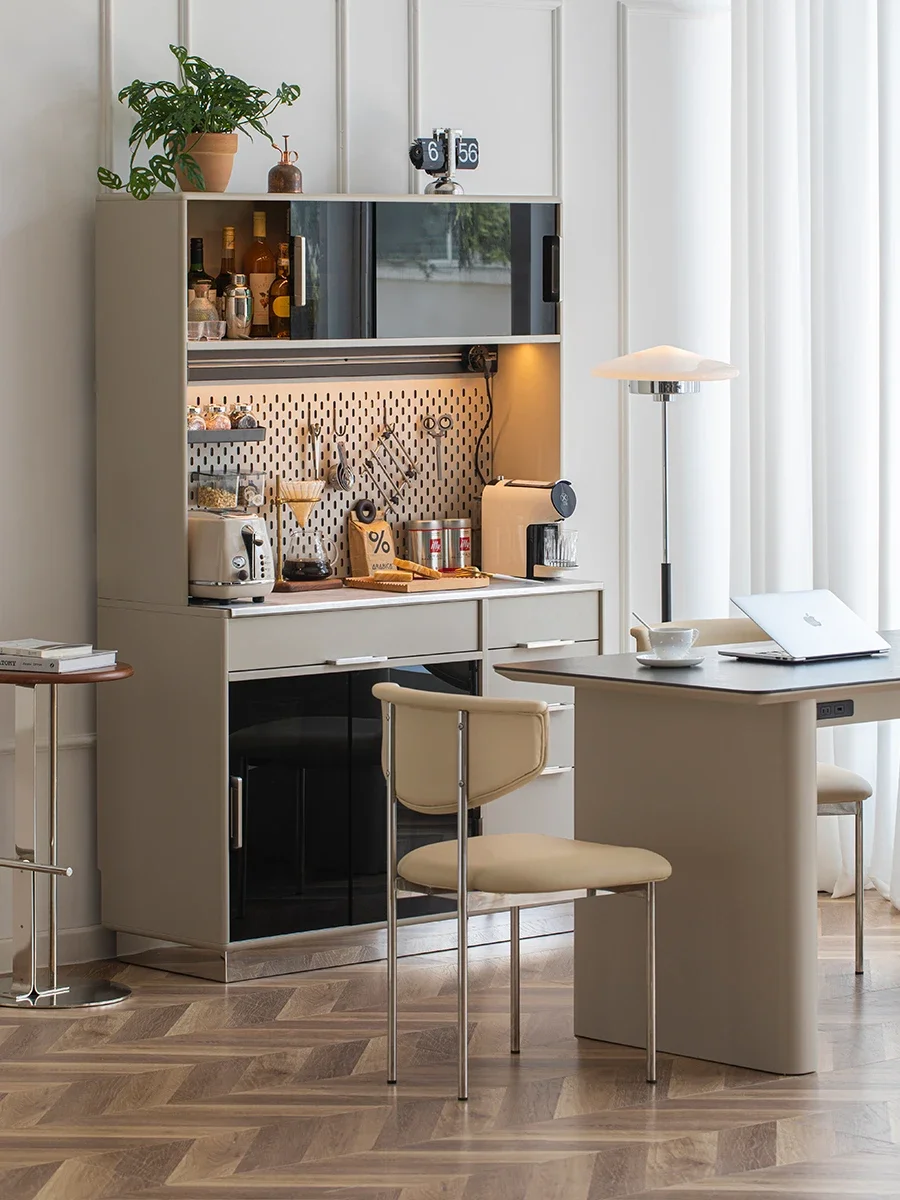 خزائن جانبية فاخرة لتناول الطعام من نورديك لايت، وخزائن، وخزائن النبيذ، وخزائن الشاي الصغيرة #4