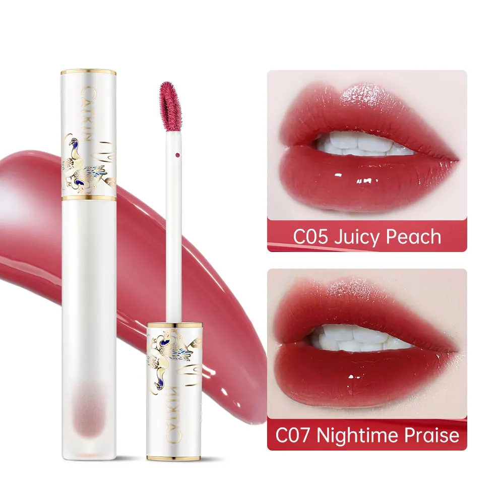 CATKIN Liquid Lipstick Jelly Lip Gloss Waterproof Long Lasting Satin Nourish Moisturizing Smooth Soft