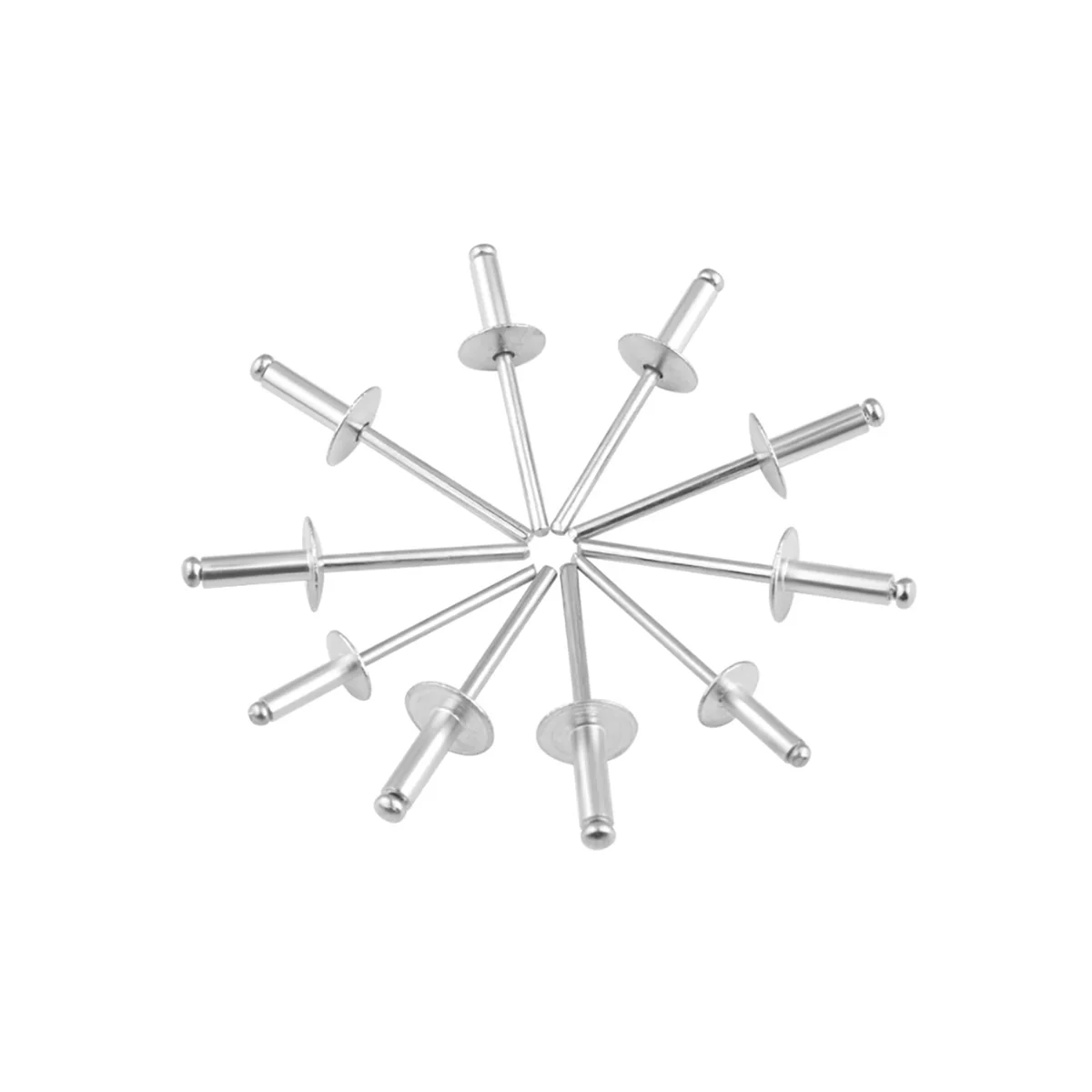 Aluminium-Rundkopf-Nieten mit großer Krempe