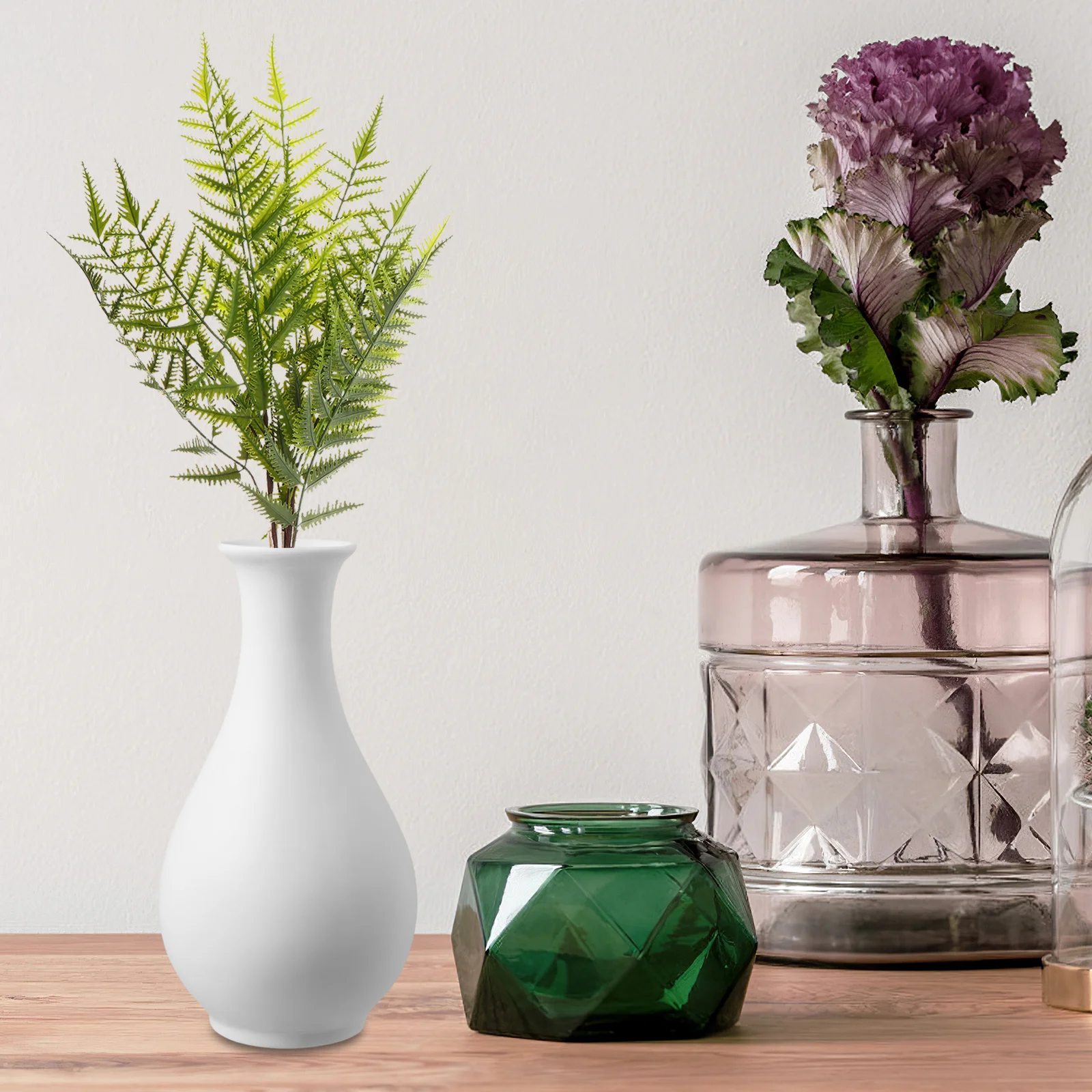 

Lifelike Artificial Fern Leaves Realistic Faux Green Plants for Centerpieces Home Office Outdoor Decorative Greenery