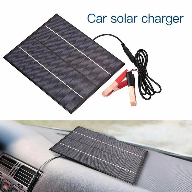 12V 20W Solar Panels Charger Car Motorcycle Kick Scooter Portable Solar Panel Car Charger Battery Efficient Maintenance