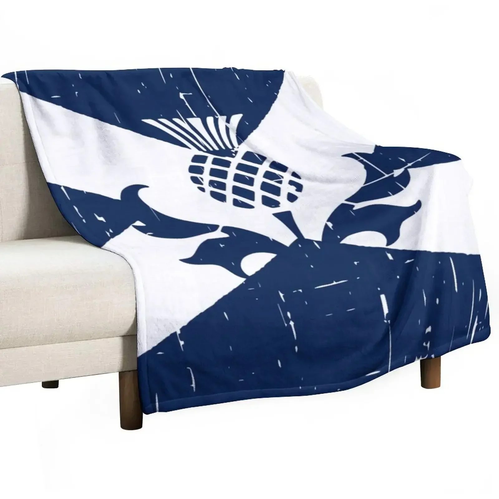 Saltire Scottish Flag and Scottish Thistle Throw Blanket Soft Beds for babies Blankets