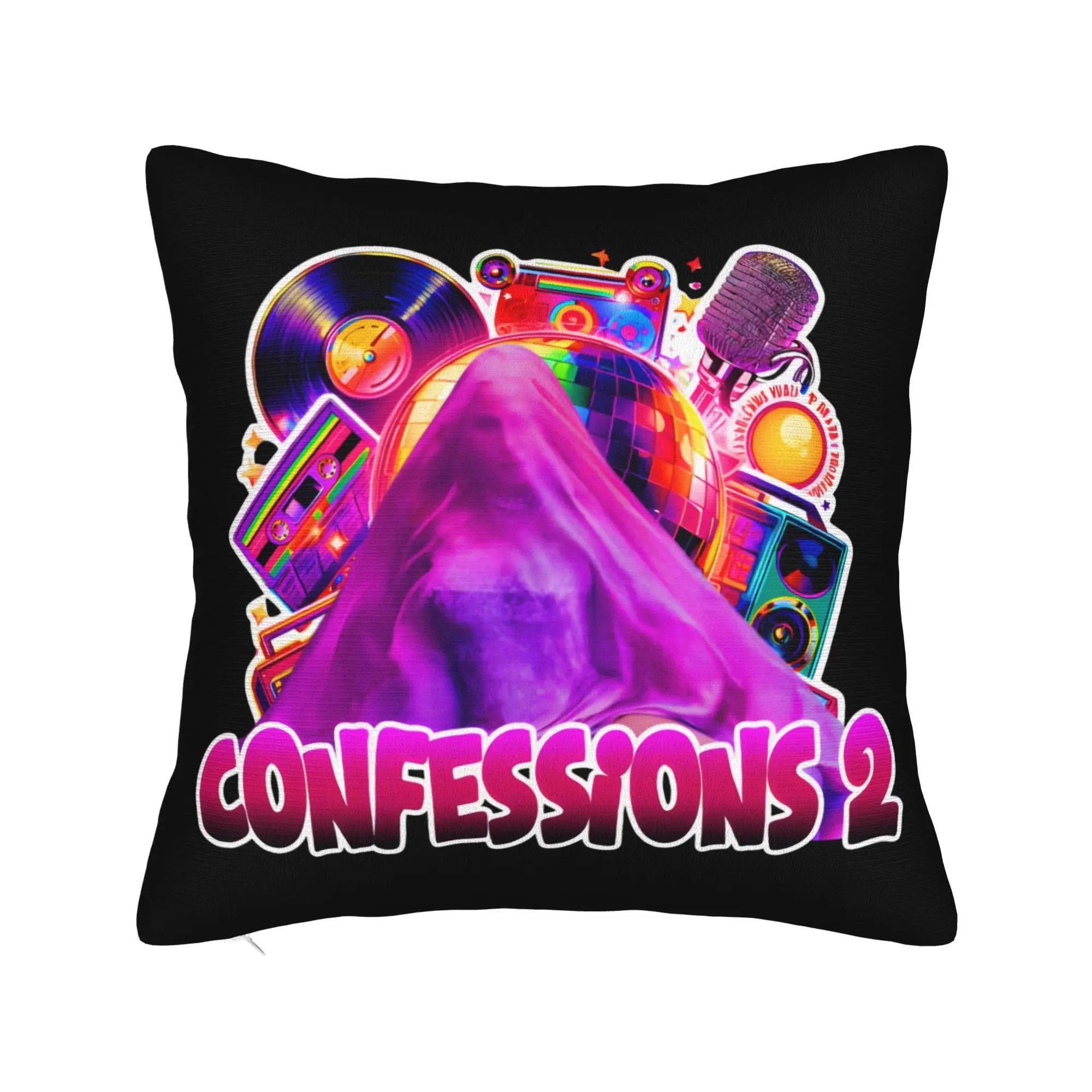 Singer Madonnas Confessions II Pillowcase Double-sided Printing  Cushion Cover Decorations  Throw Pillow Case Cover Home Square