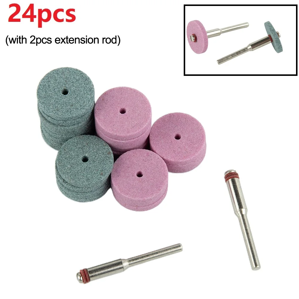 Disco de lijado de muela para pulir, para amoladora, taladro, Mini accesorios de herramientas eléctricas, 24 unids/set, gran oferta