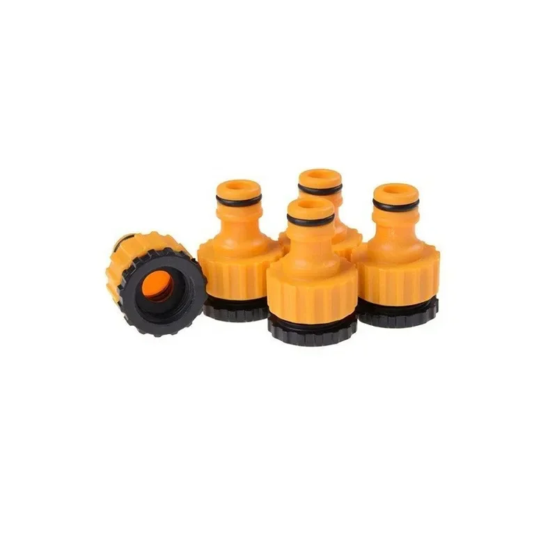 10-piece garden hose quick-connect set with 3/4 inch and 1/2 inch threaded male/female fittings for irrigation systems, durable