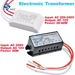 20W/20W-60W Halogen Light Driver Power Supply AC 220V to AC 12V Electronic Transformer Voltage Converter LED Transformer