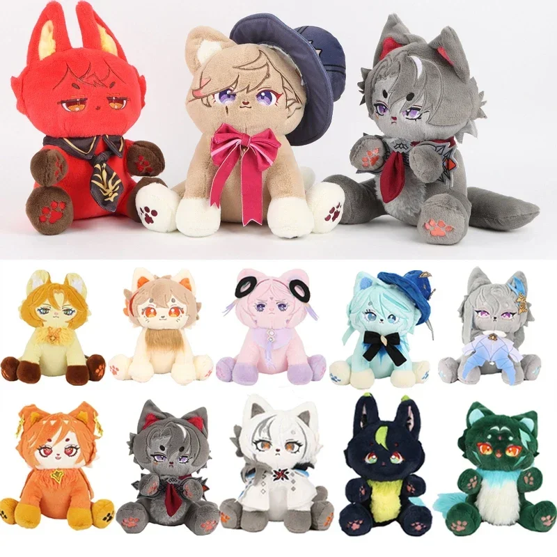 

Anime Game Genshin Impact Phush Toy Neuvillette Plushie Dolls Arlecchino Focalors Cosplay Stuffed Pillow Christmas Gift 25cm