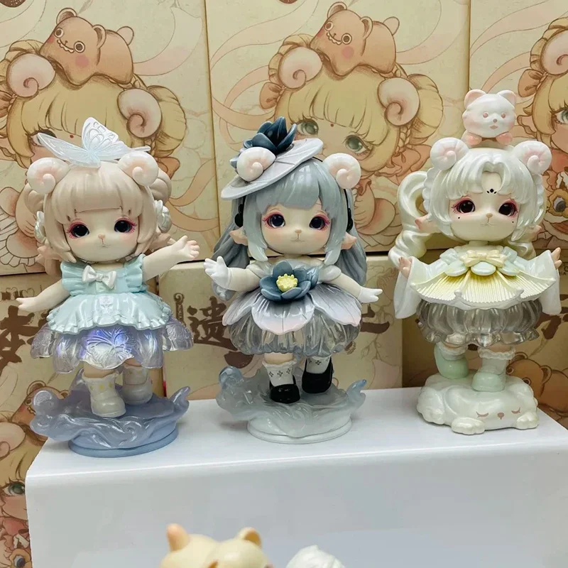 ميميا الجيل الرابع فن سلسلة الأحلام المنسية صندوق أعمى Kawaii ألعاب شخصيات الحركة لفتاة صندوق مفاجأة ديكور سطح المكتب هدية