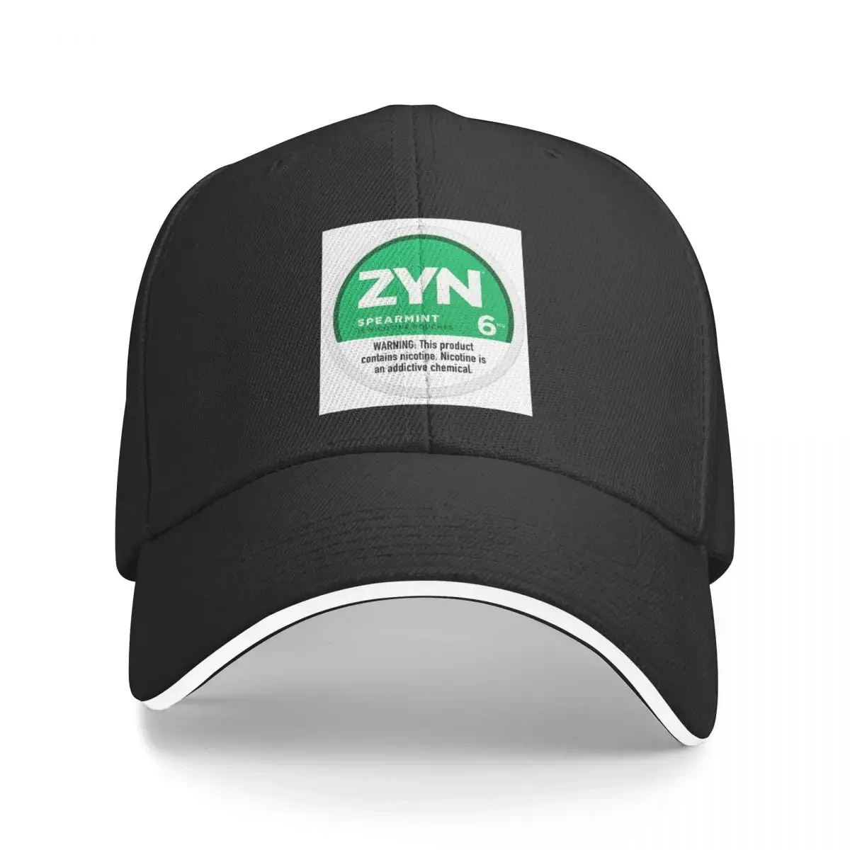 Zyn Spearmint 15 Nicotine Pouches Baseball Cap Wild Ball Hat western Hat Baseball Men Women's