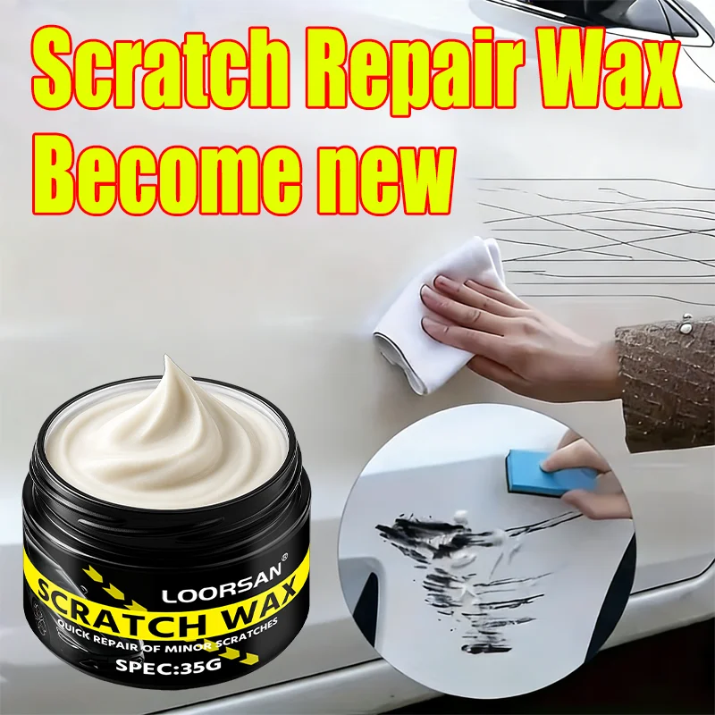 LOORSAN Car Scratch Repair Wax, Paint Polishing Compound, Minor Scratch & Swirl Remover for All Car Colors, Paint Restorer