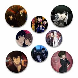 32/44/58mm Anime Psycho-Pass Simple Button Pins Snap-on Design Brooches Daily Fashion Decoration Badges Ideal Gifts for Friends