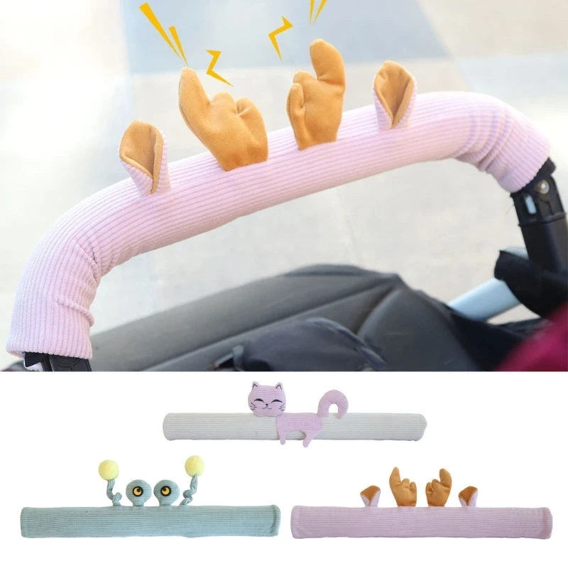 Interactive Strollers Handle Cover with 3D Cartoon Design and Sound Effects to Baby and Promote Interaction