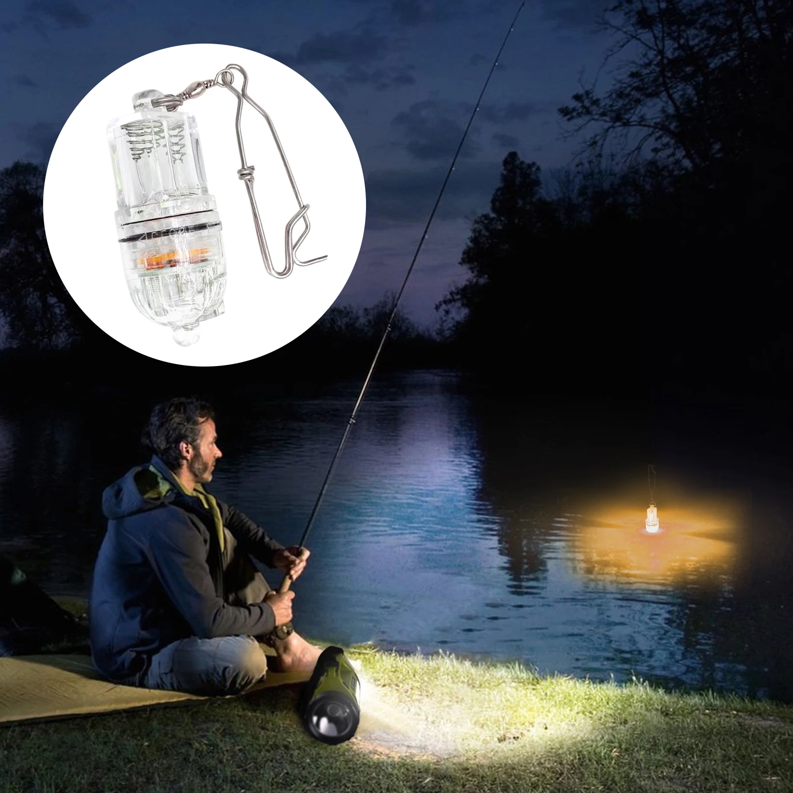 Mini Fishing Lure Light LED Fishing Light Attractants Deep Drop Waterproof Fishing Lamp Bait Lure Equipment Fishing Accessories