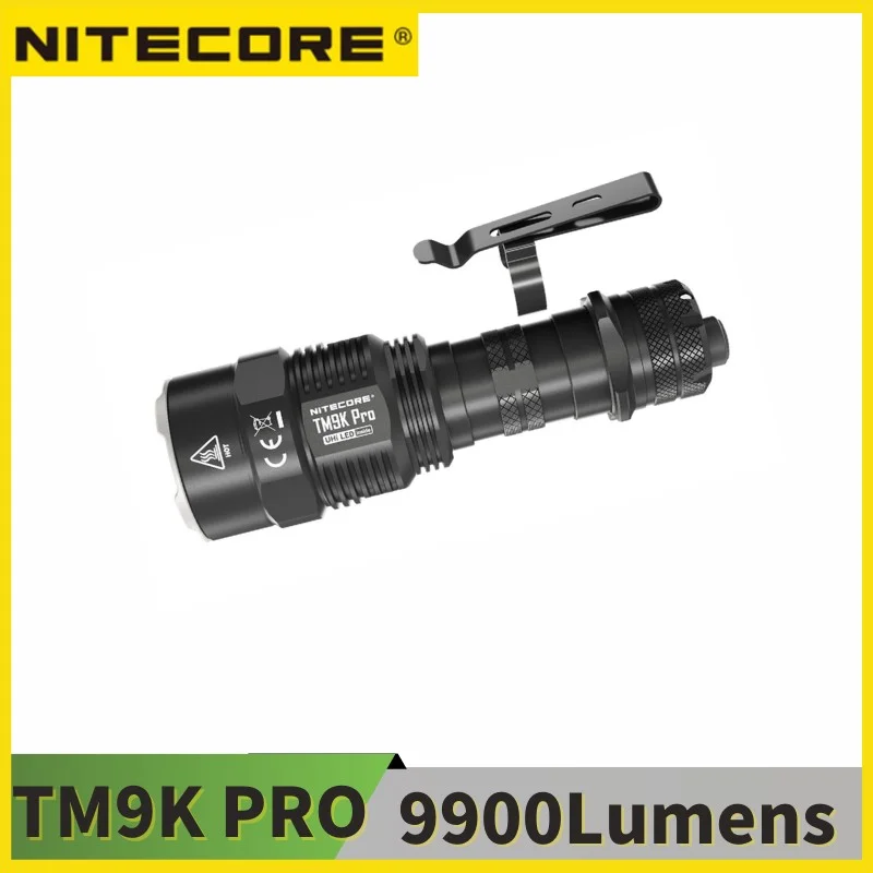 

NITECORE TM9K PRO 9900Lumens High Output Self-Defense Tactical Flashlight, Type-C Rechargeable, Bulit-In 5000mAh Battery