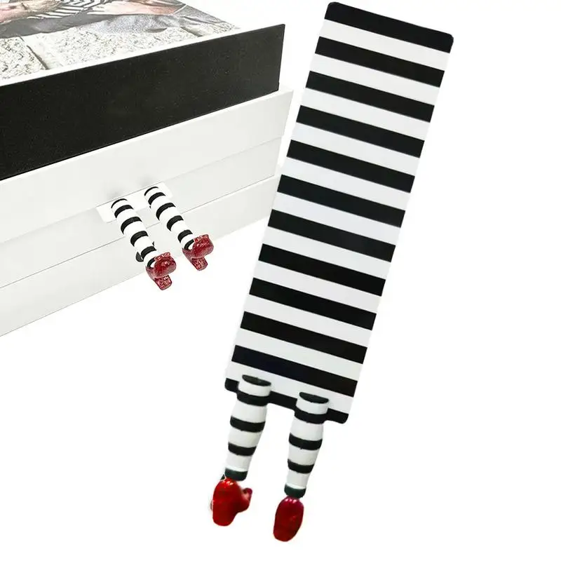 1Pcs 3D Wicked Witch Bookmark ABS Witch Bookmark Legs Handmade For Book Lovers Gifts Stationery Office School Supplies