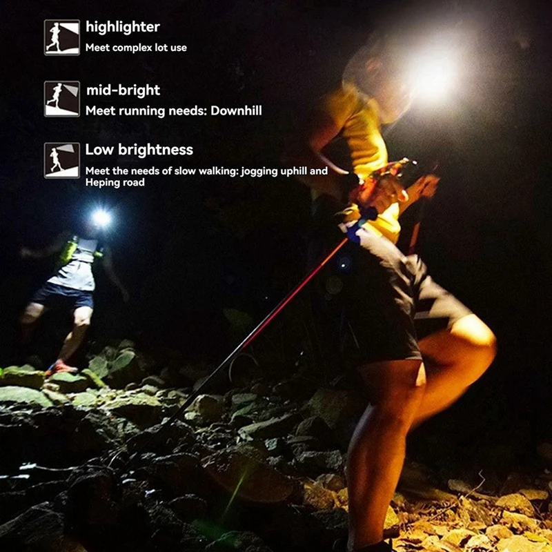 XINSITE Farol de alta potência portátil lanterna à prova d'água luz de trabalho para acampamento ao ar livre, pesca, emergência