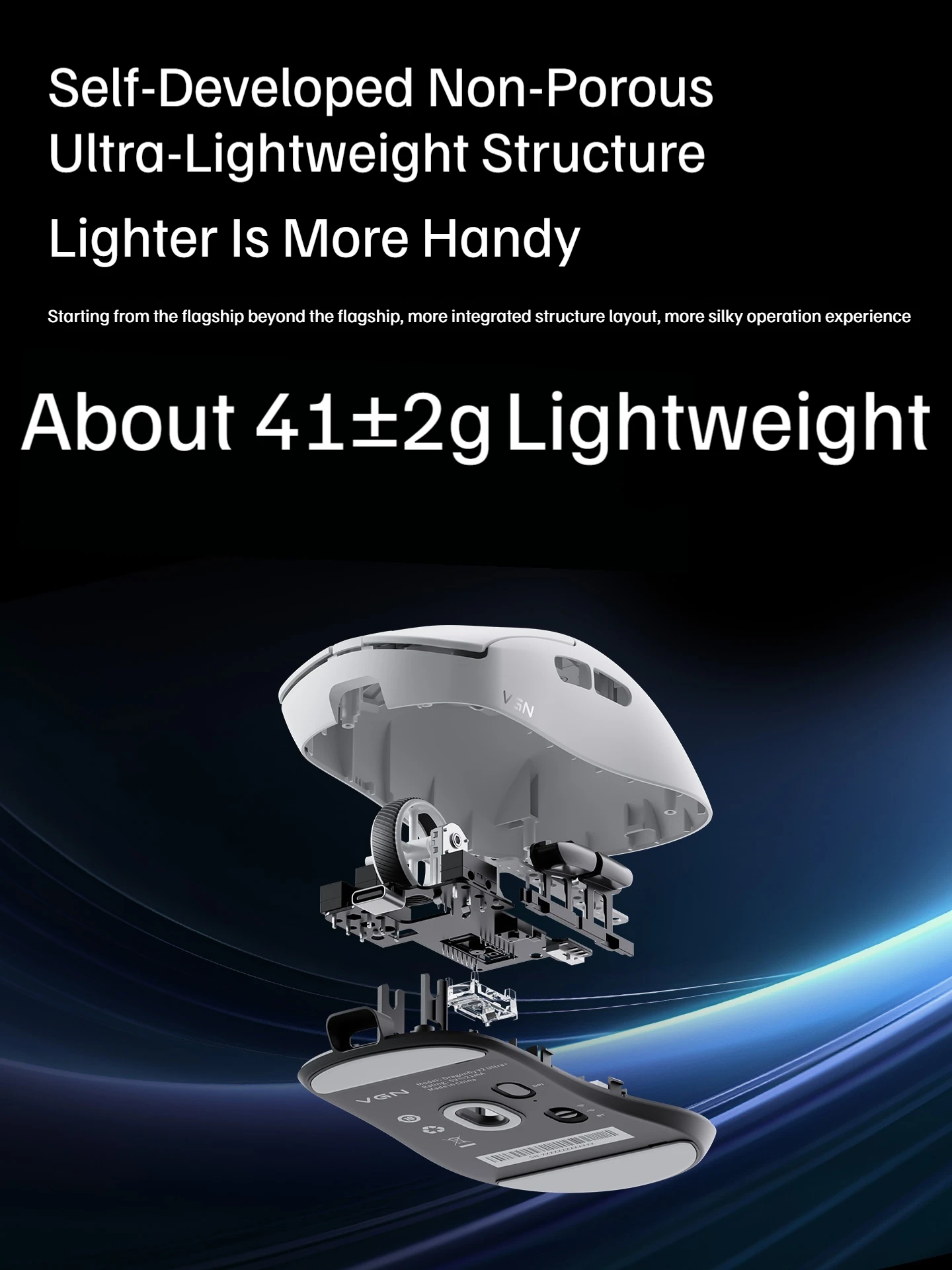 VGN Y2PRO/PRO + souris sans fil Bluetooth 3 modes PAW3950 double 8K Ultra légère e-sports jeu bureau souris universelle à faible latence