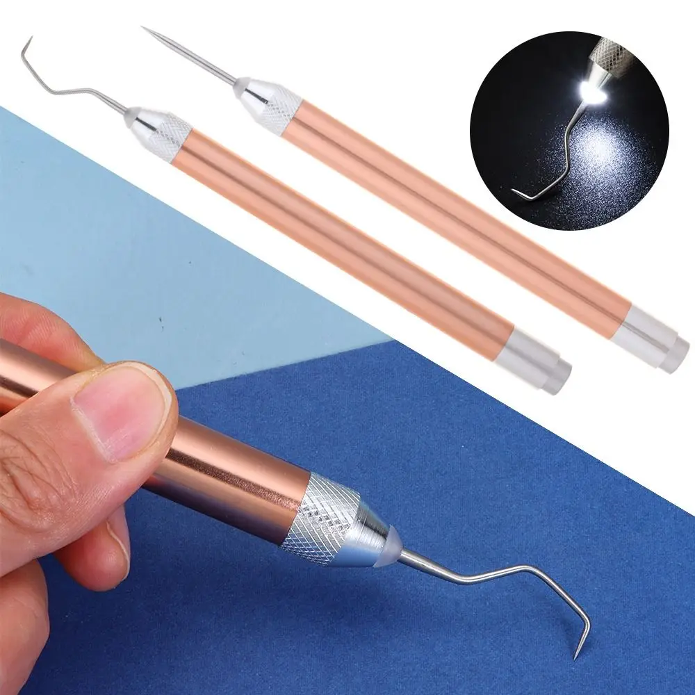 Anti-Slip With LED Light Iron-on Project Cutter DIY Carving Tool With Hooks Weeding Pen Installation Vinyl Weeding Pen