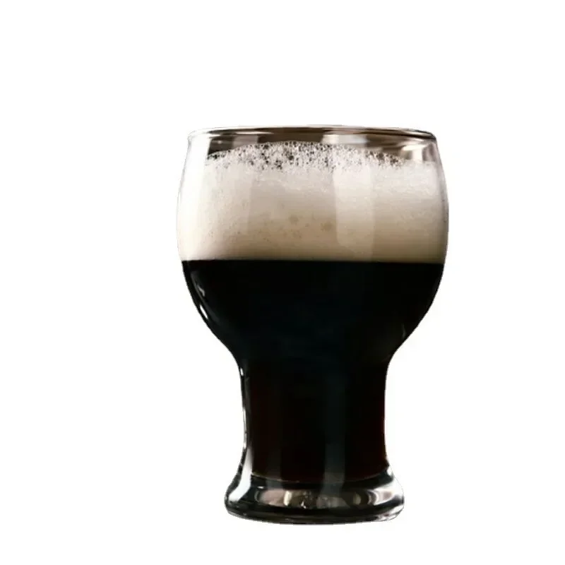 Verres à bière en verre transparent de grande capacité, verres ménagers, coupe-vent ventre, boissons, standardisation artisanale, brassage créatif, 455ml